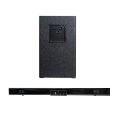 Barra de Sonido Blade Max 2.1 STF 60W Subwoofer Inalámbrico HDMI OPTICO 3.5mm AUX USB