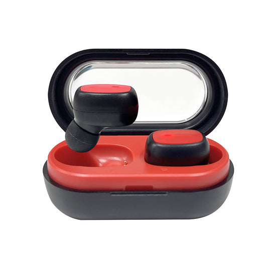 Audífonos TWS VIVA: Sonido Premium, Batería 12H, Micrófono, Rojo