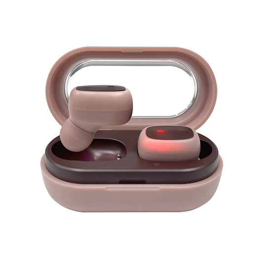 Audífonos TWS VIVA: Sonido Premium, Batería 12H, Micrófono, Rosa