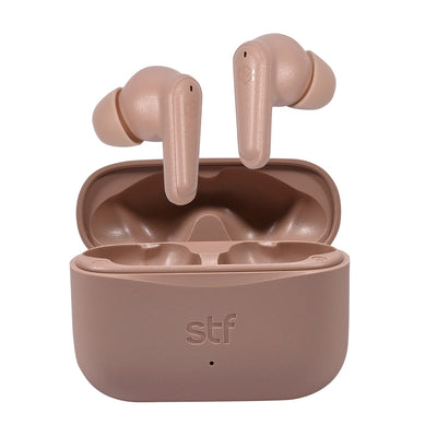 Audifonos Inalambricos Tws Soar STF 20hrs Uso ANC 4 Micrófonos Rosa