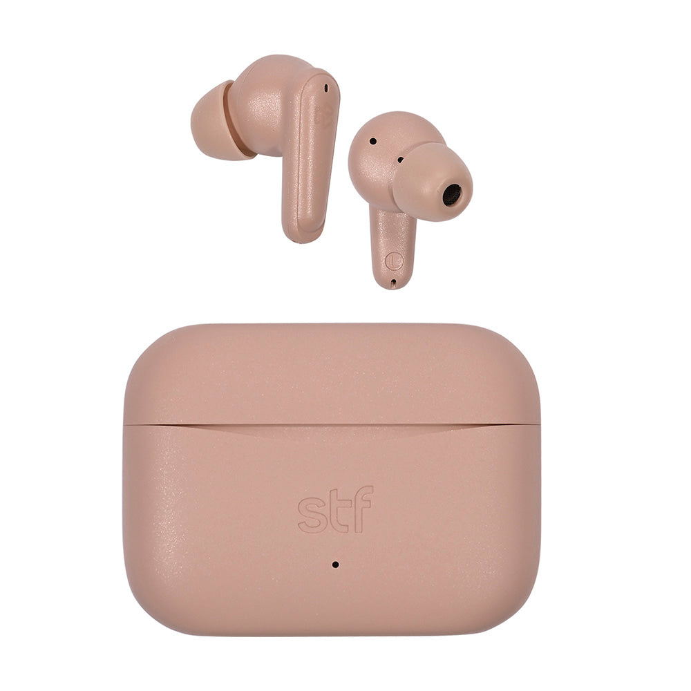 Audifonos Inalambricos Tws Soar STF 20hrs Uso ANC 4 Micrófonos Rosa