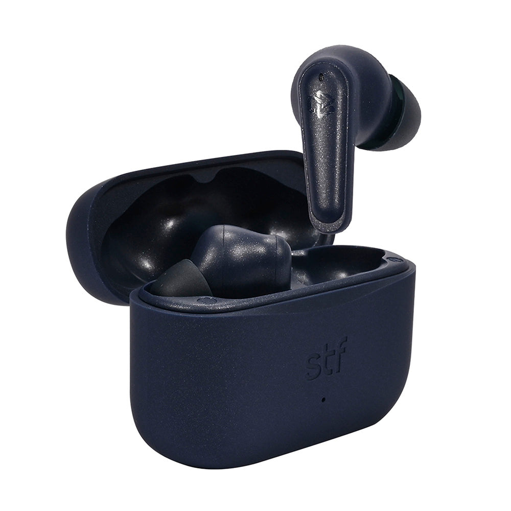 Audifonos Inalambricos Tws Soar STF 20hrs Uso ANC 4 Micrófonos Azul