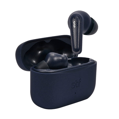 Audifonos Inalambricos Tws Soar STF 20hrs Uso ANC 4 Micrófonos Azul