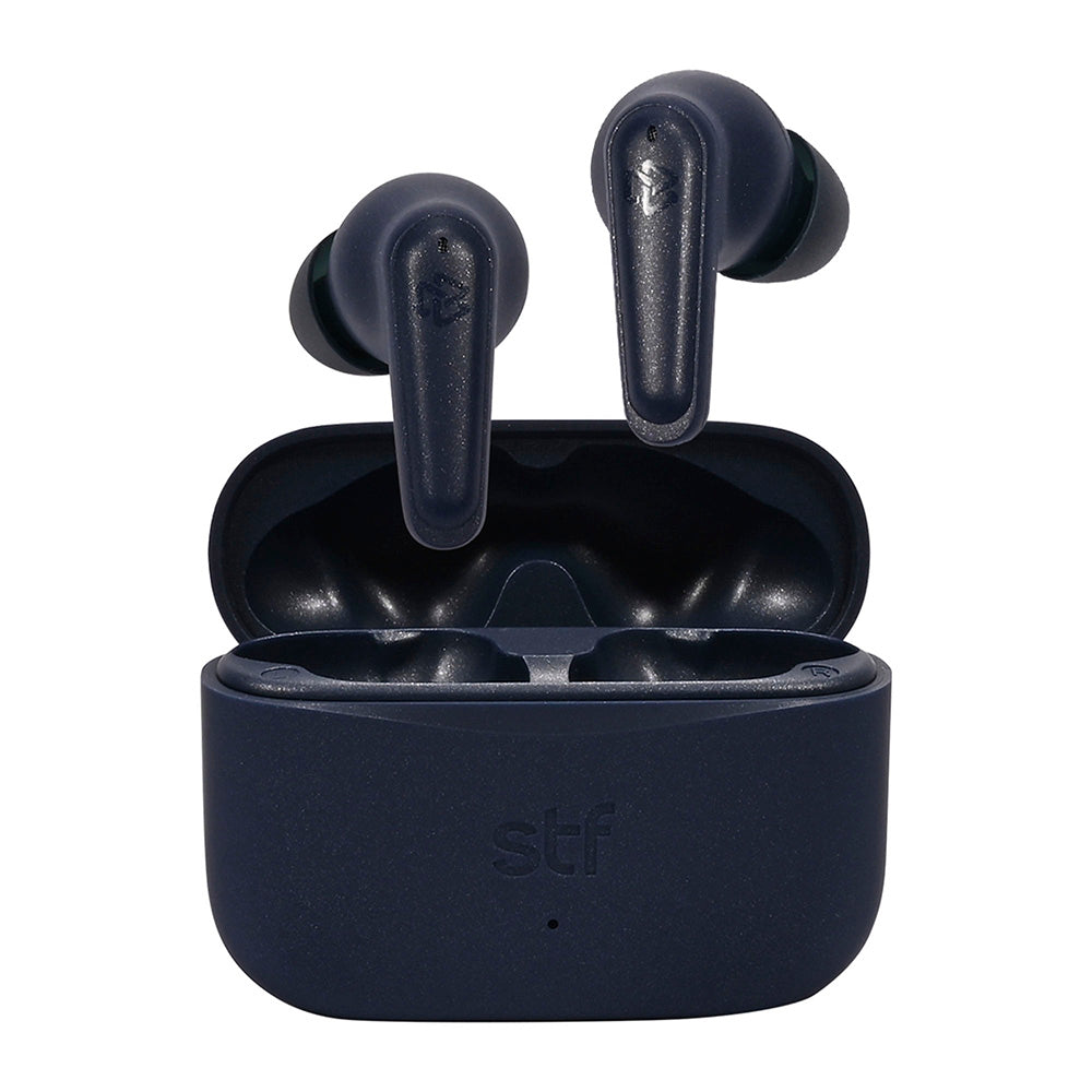 Audifonos Inalambricos Tws Soar STF 20hrs Uso ANC 4 Micrófonos Azul
