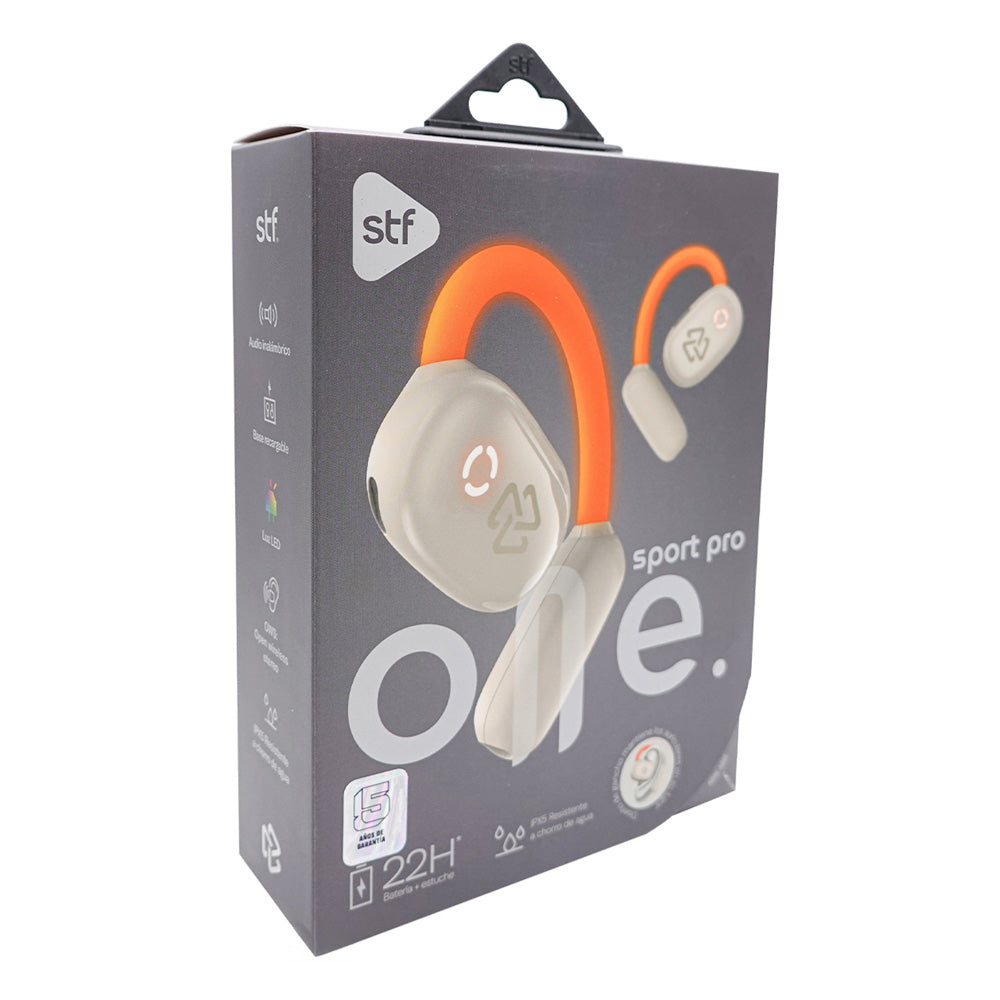 Audífonos STF Sport One Pro: OWS, Batería 22 Hrs, IPX5 – Stf