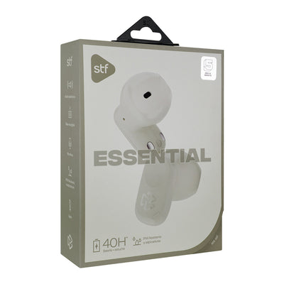 Audifonos Inalambricos Tws Essential STF 40hrs Uso Protección IPX4 Blanco