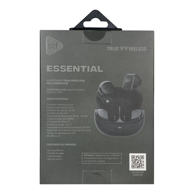 Audifonos Inalambricos Tws Essential STF 40hrs Uso Protección IPX4 Negro