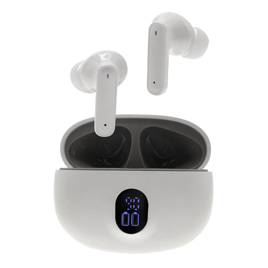 Audífonos Urban Wild TWS: 12H Batería, Micrófono, Resistencia IPX4, Blanco