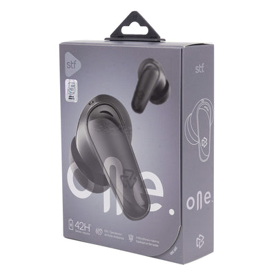 Audifonos Inalambricos Tws One STF 42hrs Uso ENC 4 Micrófonos Protección IPX4 Negro