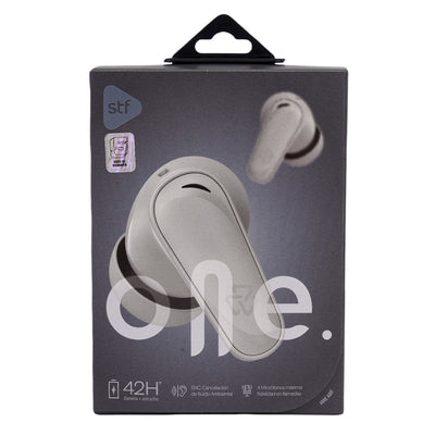 Audifonos Inalambricos Tws One STF 42hrs Uso ENC 4 Micrófonos Protección IPX4 Gris