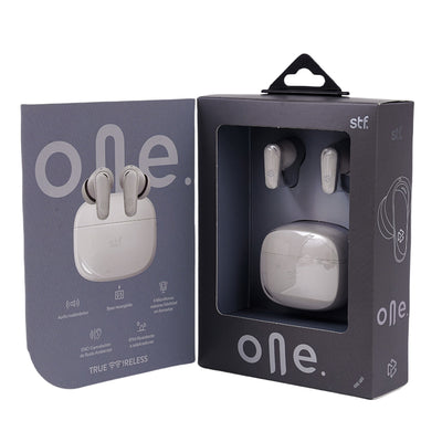 Audifonos Inalambricos Tws One STF 42hrs Uso ENC 4 Micrófonos Protección IPX4 Gris