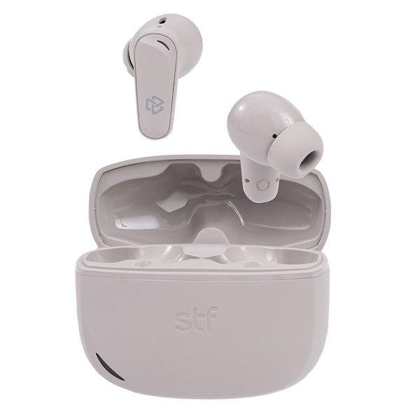 Audífonos STF One: ENC, TWS, 4 micrófonos, Batería 42 Hrs, IPX4 Gris