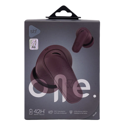 Audifonos Inalambricos Tws One STF 42hrs Uso ENC 4 Micrófonos Protección IPX4 Vino