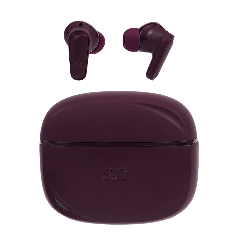 Audifonos Inalambricos Tws One STF 42hrs Uso ENC 4 Micrófonos Protección IPX4 Vino