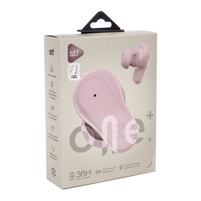 Audifonos Inalambricos Tws One Plus STF 36hrs Uso ANC/ENC 4 Micrófonos Protección IPX4 Rosa
