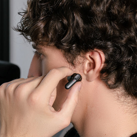 Audífonos inalámbricos TWS Pure: Batería 12 Hrs, IPX4 Negro