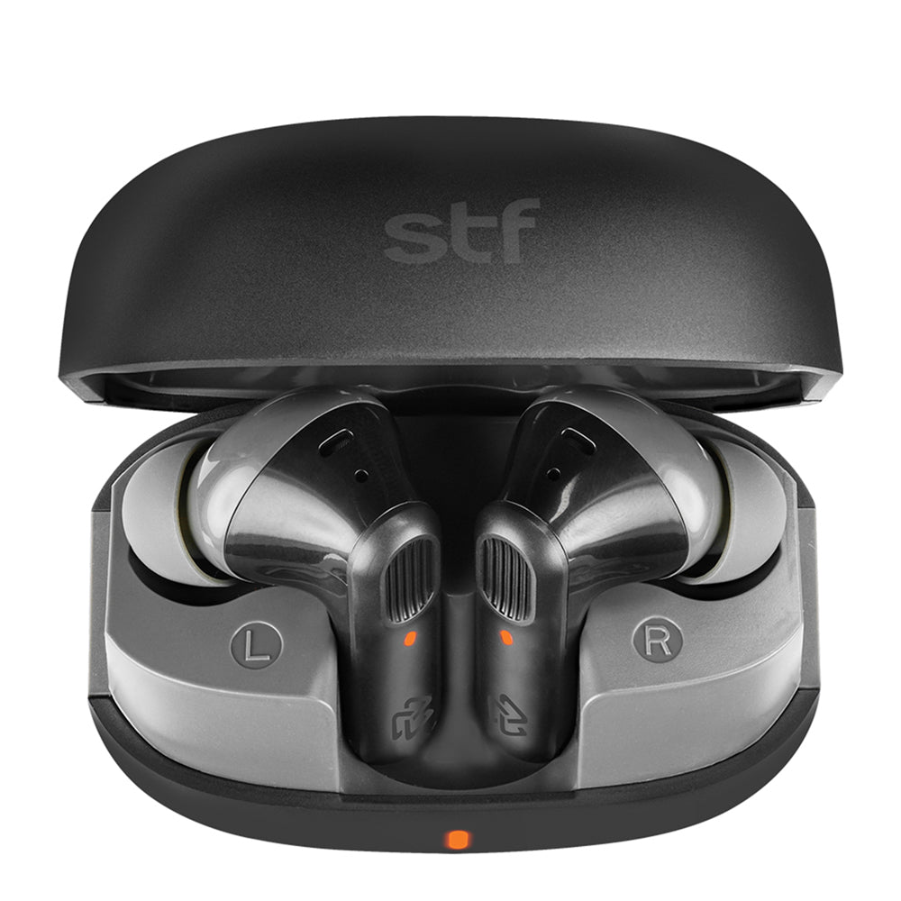 Audifonos Inalambricos Tws Pure STF 12hrs Uso Protección IPX4 Negro
