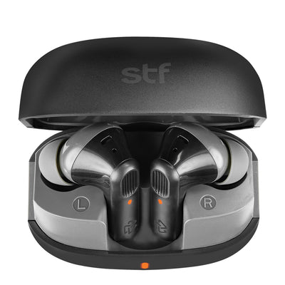 Audifonos Inalambricos Tws Pure STF 12hrs Uso Protección IPX4 Negro