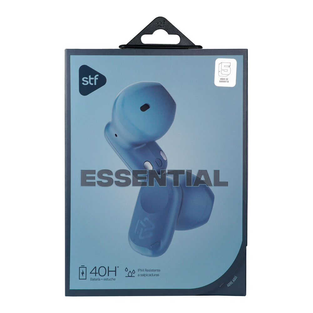 Audifonos Inalambricos Tws Essential STF 40hrs Uso Protección IPX4 Azul