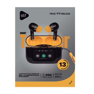 Audifonos Inalambricos Tws Tracker STF 30hrs Uso Pantalla LCD Táctil