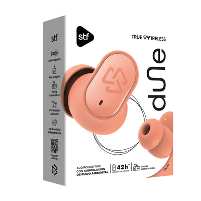 Audifonos Inalambricos Tws Dune STF 42hrs Uso Protección IPX4 Naranja