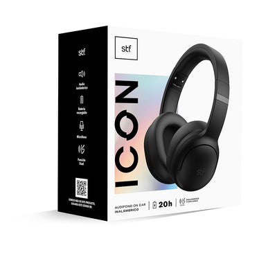 Audifonos Inalambricos On Ear Icon STF 25hrs Uso Negro