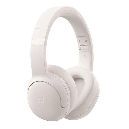 Audífonos inalámbricos On ear Icon: 25 hrs uso, función dual, Blanco