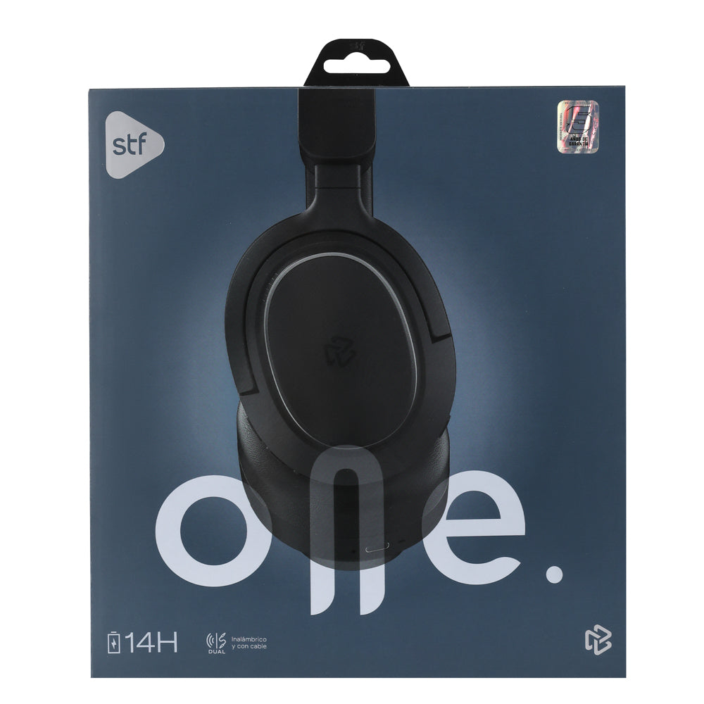 Audifonos Inalambricos On Ear One STF 14hrs Uso Negro