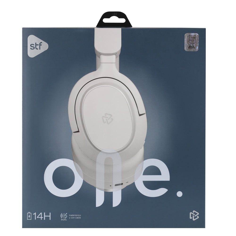 Audifonos Inalambricos On Ear One STF 14hrs Uso Blanco
