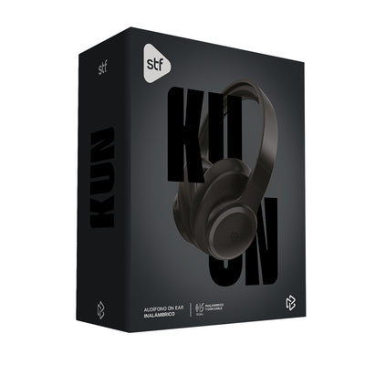 Audifonos Inalambricos On Ear Kun STF 7hrs Uso Negro