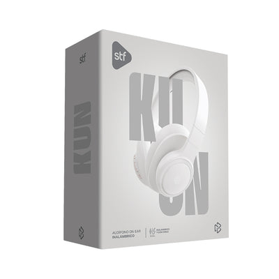Audifonos Inalambricos On Ear Kun STF 7hrs Uso Blanco