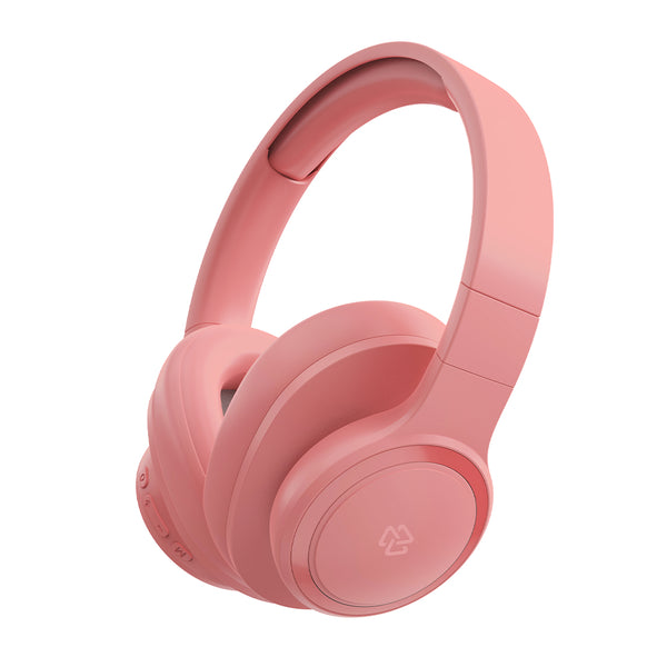 Audífonos inalámbricos On ear | STF Kun | 7hrs de uso Rosa