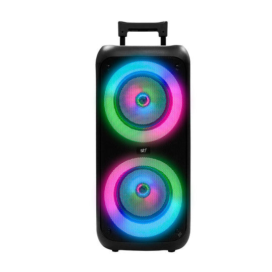 Bafle Bocina portatil | STF Urban Fest | 8" x 2 pulgadas 4 hrs uso 60W función TWS audio inálambrico