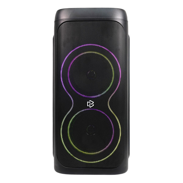 Bocina Inalámbrica Portátil Allure 8"x2 con Luz LED RGB