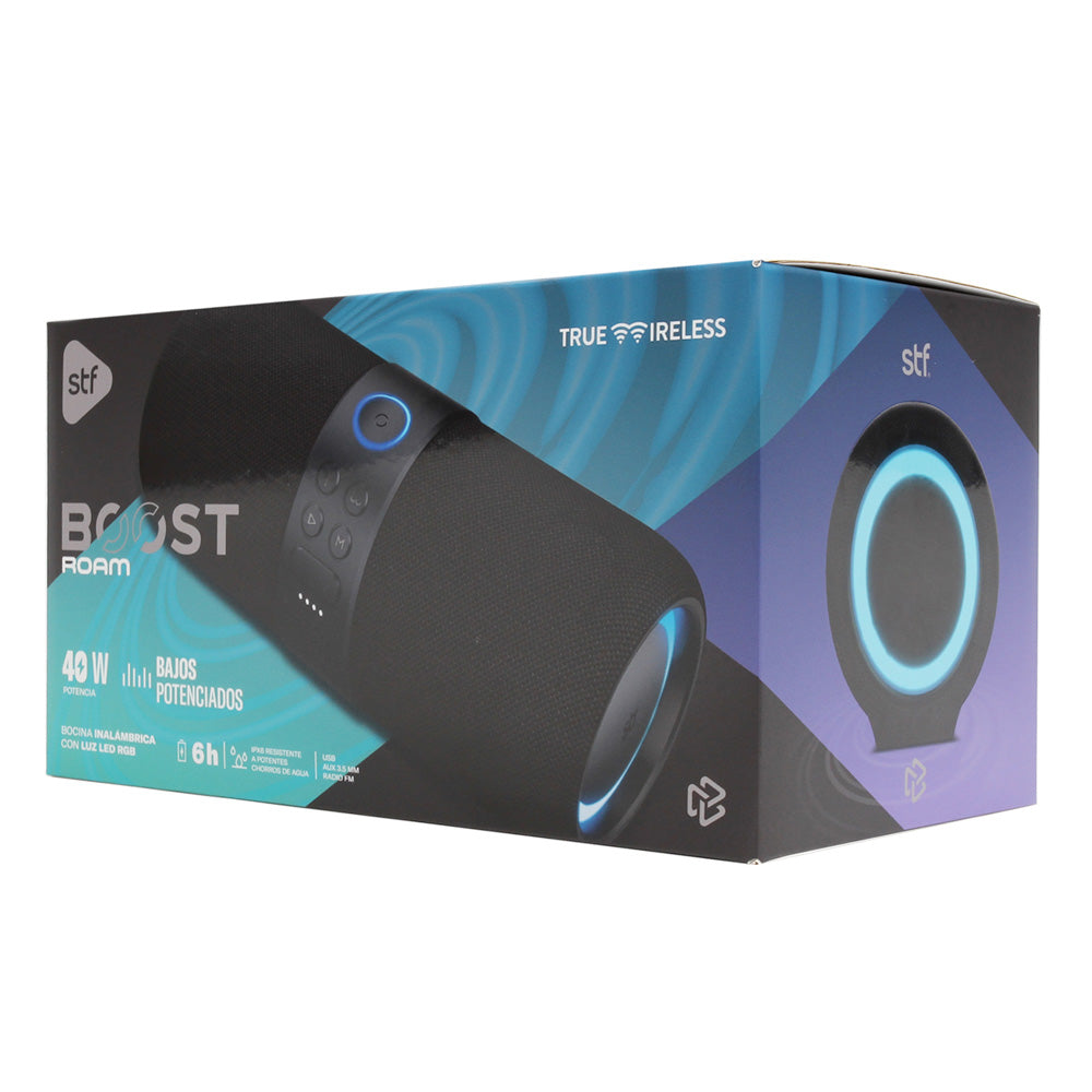 Kit Bocinas inalámbricas STF Boost Roam Two Pack 40W RMS, TWS y resistencia al agua