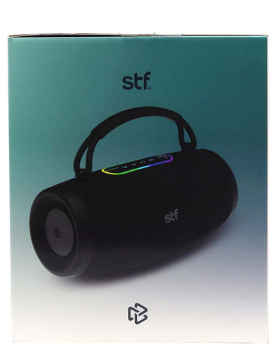 Bocina Portatil STF Allure Stand con Led RGB 15W RMS, TWS y radio FM