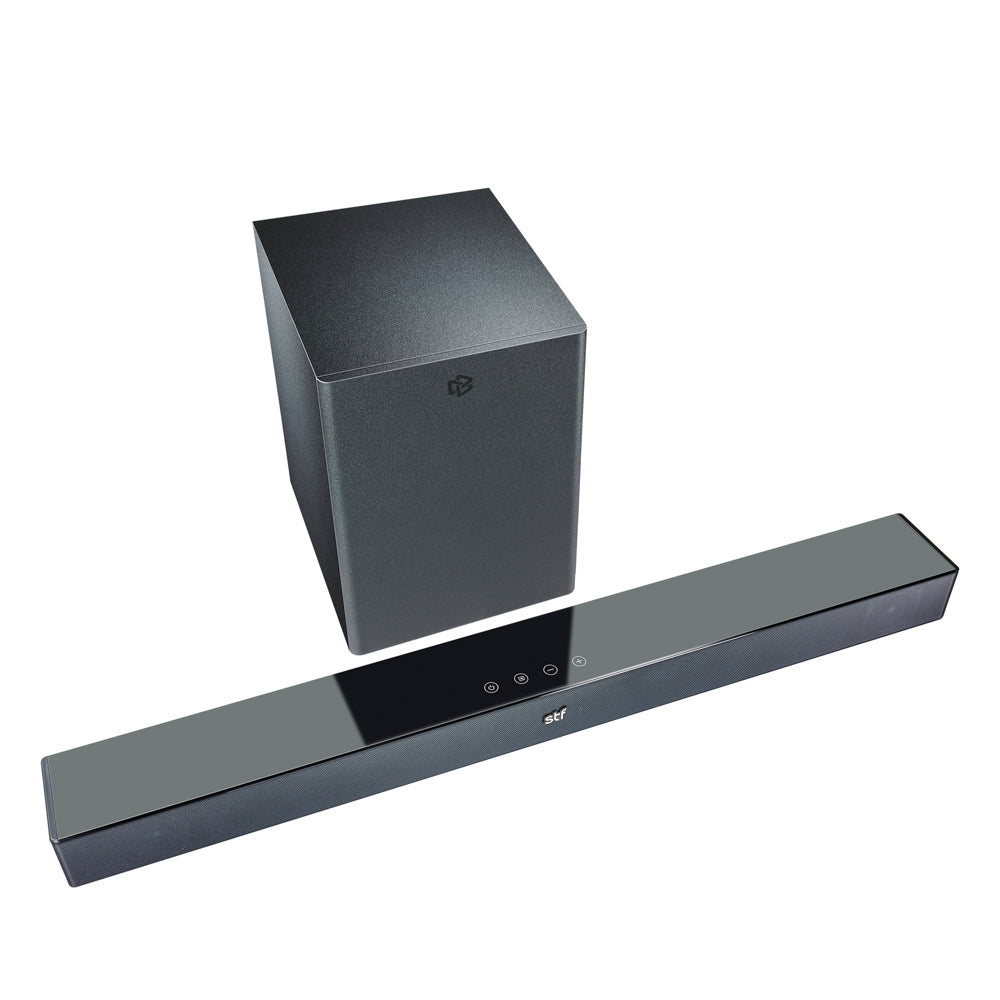Barra de Sonido Home Audio Roku 2.1 STF Subwoofer Inalámbrico 90W HDMI OPTICO 3.5mm AUX