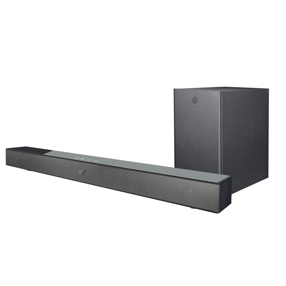 Barra de Sonido Home Audio Roku 2.1 STF Subwoofer Inalámbrico 90W HDMI OPTICO 3.5mm AUX
