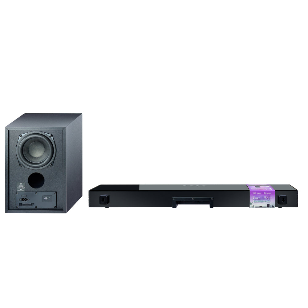 Barra de Sonido Home Audio Roku 2.1 STF Subwoofer Inalámbrico 90W HDMI OPTICO 3.5mm AUX