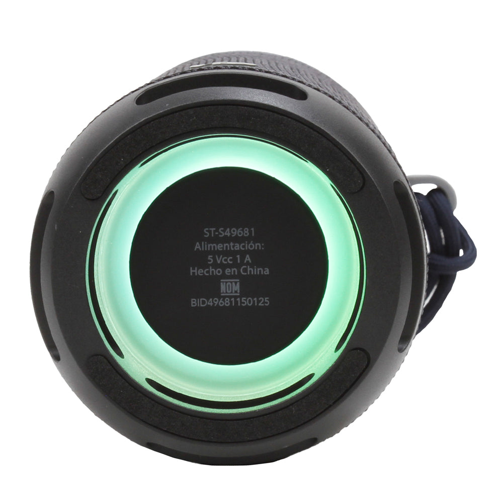 Bocina Portátil Rise STF 10W 5hrs Uso Función Tws Negro