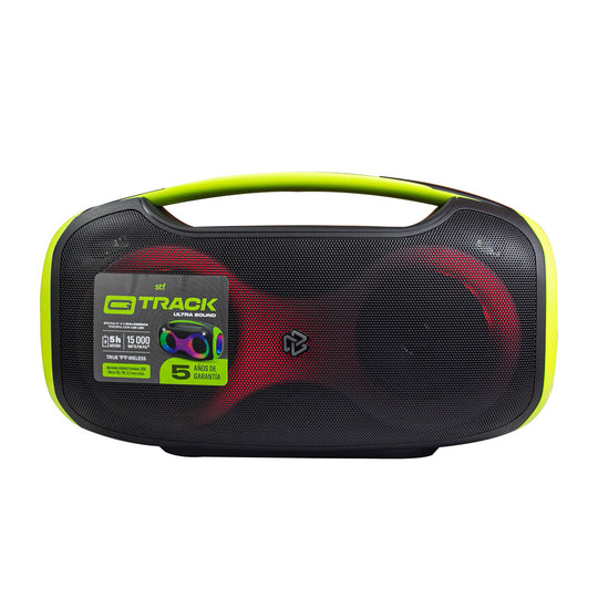 Bocina Inalámbrica portátil G Track Ultra Sound: 5"x2 con luz LED RGB