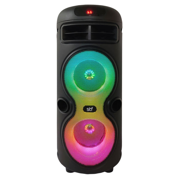 Bocina Inalámbrica Hoss Tower 4"x2 con luz LED RGB