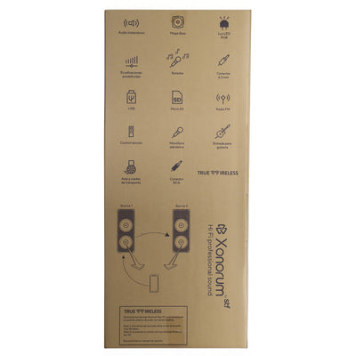 Bafle Inalámbrico Doble Xonorum Vox 15 STF Potencia 700W, Audiencia 70 personas