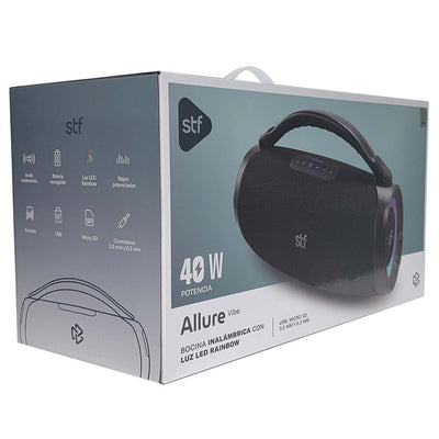 Bocina Inalámbrica Allure Vibe STF 40W LED Rainbow
