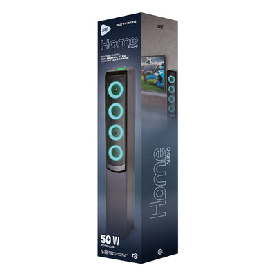 Barra de Sonido Torre Home Audio STF Subwoofer 50W USB SD 3.5 mm 6.3 mm FM True Wireless