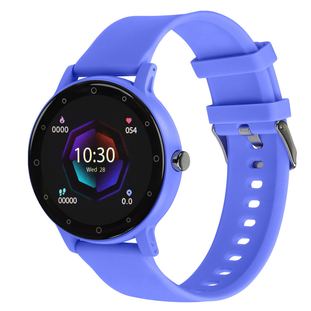 Smartwatch Reloj Kronos Insignia Round STF Pantalla 1.3" Resistencia al agua IP65 Lila