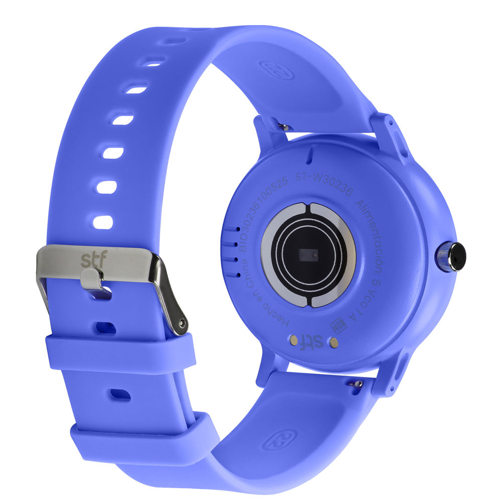 Smartwatch Reloj Kronos Insignia Round STF Pantalla 1.3" Resistencia al agua IP65 Lila