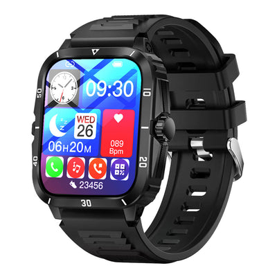 Smartwatch Reloj Kronos Insignia STF Pantalla 2" Resistencia al agua IP65 Negro