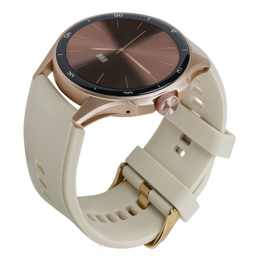 Smartwatch Reloj Kronos Oblivion STF Pantalla Amoled 1.43" Resistencia al agua IP68 Beige