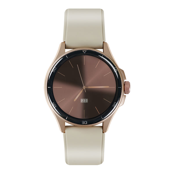 Smartwatch Reloj Kronos Oblivion AMOLED 1.43", Llamadas, Sumergible IP68, Beige